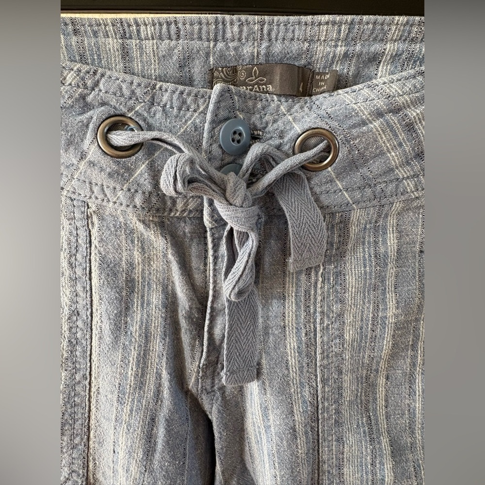 prAna Steph Jogger in Sun bleached Blue Stripes - Size 4 - Picture 6 of 6